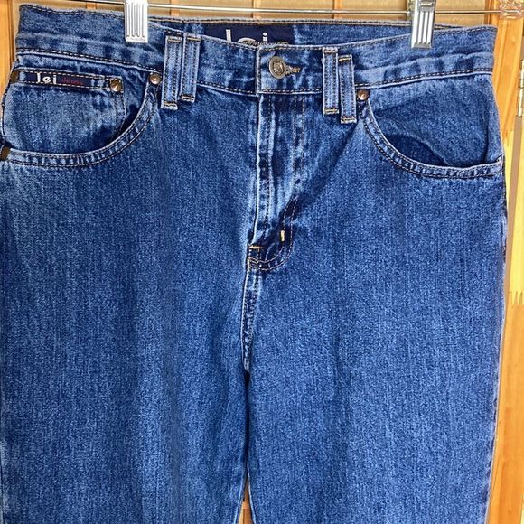 LEI Jeans High Waist Flared Leg Bell Bottom Blue Denim Jeans - Picture 3 of 16